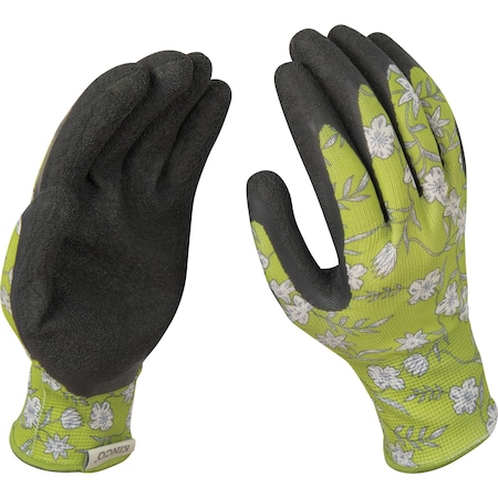 Kinco Coated Gloves, Polyester/Latex, Green, S 1 PR 1791W-S